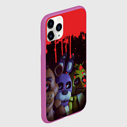 Чехол iPhone 11 Pro матовый Five Nights At Freddys, цвет: 3D-фиолетовый — фото 2