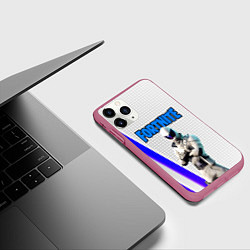 Чехол iPhone 11 Pro матовый FORTNITE, цвет: 3D-малиновый — фото 2