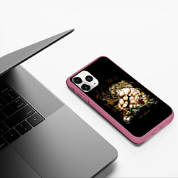 Чехол iPhone 11 Pro матовый JoJo Bizarre Adventure, цвет: 3D-малиновый — фото 2