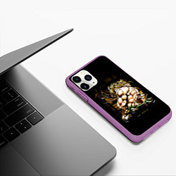 Чехол iPhone 11 Pro матовый JoJo Bizarre Adventure, цвет: 3D-фиолетовый — фото 2