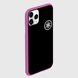 Чехол iPhone 11 Pro матовый Yamaha на спине, цвет: 3D-фиолетовый — фото 2