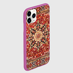 Чехол iPhone 11 Pro матовый Ковер на стене, цвет: 3D-фиолетовый — фото 2