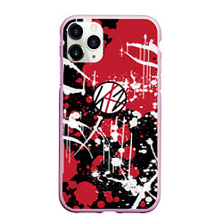 Чехол iPhone 11 Pro матовый Stray kids, цвет: 3D-розовый