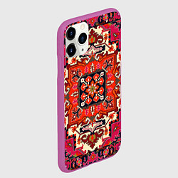 Чехол iPhone 11 Pro матовый Бордовый ковер, цвет: 3D-фиолетовый — фото 2