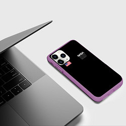 Чехол iPhone 11 Pro матовый NASA, цвет: 3D-фиолетовый — фото 2