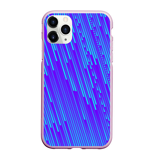 Чехол iPhone 11 Pro матовый Падение Звезд / 3D-Розовый – фото 1