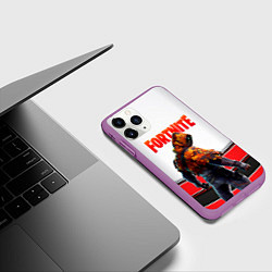 Чехол iPhone 11 Pro матовый FORTNITE GAME, цвет: 3D-фиолетовый — фото 2