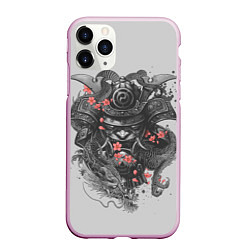 Чехол iPhone 11 Pro матовый Samurai, цвет: 3D-розовый