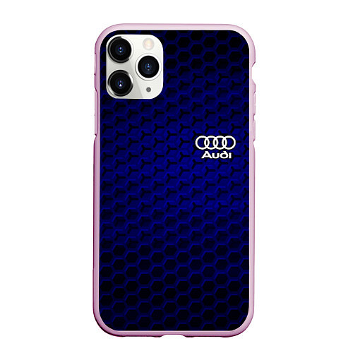 Чехол iPhone 11 Pro матовый AUDI / 3D-Розовый – фото 1