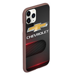 Чехол iPhone 11 Pro матовый CHEVROLET, цвет: 3D-коричневый — фото 2