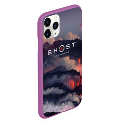 Чехол iPhone 11 Pro матовый Ghost of Tsushima, цвет: 3D-фиолетовый — фото 2