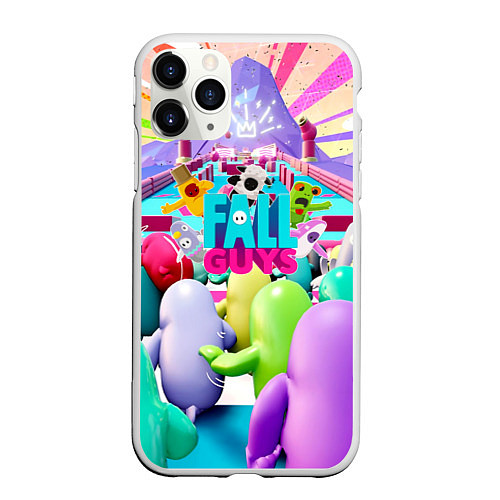 Чехол iPhone 11 Pro матовый FALL GAYS / 3D-Белый – фото 1