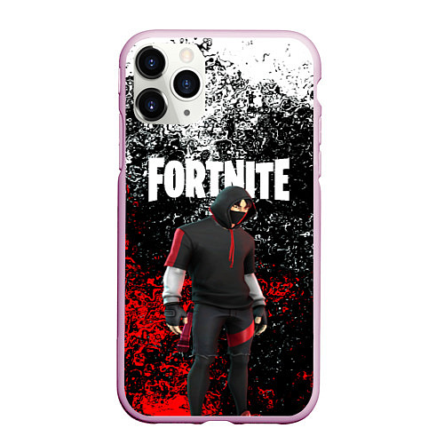 Чехол iPhone 11 Pro матовый IKONIK FORTNITE / 3D-Розовый – фото 1