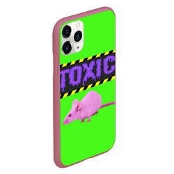 Чехол iPhone 11 Pro матовый Toxic, цвет: 3D-малиновый — фото 2