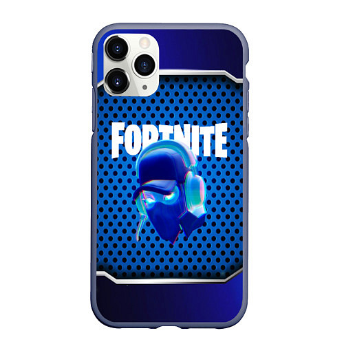 Чехол iPhone 11 Pro матовый FORTNITE NINJA / 3D-Серый – фото 1