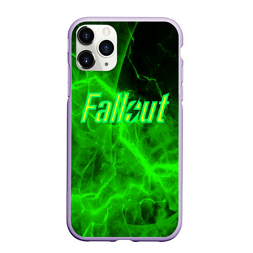 Чехол iPhone 11 Pro матовый FALLOUT ФЭЛЛАУТ / 3D-Светло-сиреневый – фото 1