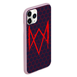 Чехол iPhone 11 Pro матовый WATCH DOGS LEGION ВОТЧ ДОГС, цвет: 3D-розовый — фото 2