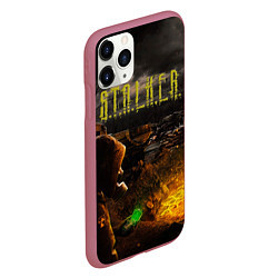 Чехол iPhone 11 Pro матовый Stalker 2, цвет: 3D-малиновый — фото 2