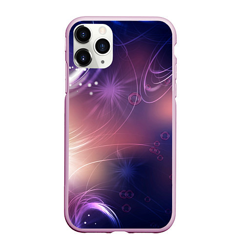 Чехол iPhone 11 Pro матовый Абстракция / 3D-Розовый – фото 1