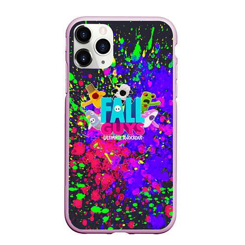 Чехол iPhone 11 Pro матовый Fall Guys / 3D-Розовый – фото 1