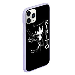 Чехол iPhone 11 Pro матовый Kirito, цвет: 3D-светло-сиреневый — фото 2