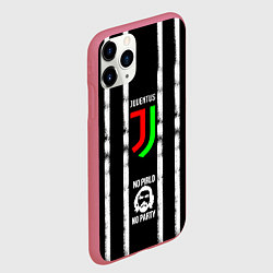 Чехол iPhone 11 Pro матовый Ювентус, цвет: 3D-малиновый — фото 2