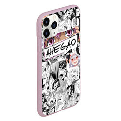 Чехол iPhone 11 Pro матовый Ахегао Ahegao, цвет: 3D-розовый — фото 2