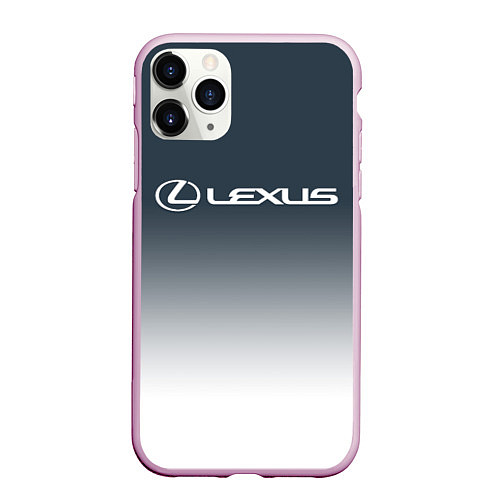 Чехол iPhone 11 Pro матовый LEXUS ЛЕКСУС / 3D-Розовый – фото 1