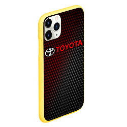 Чехол iPhone 11 Pro матовый TOYOTA ТОЙОТА, цвет: 3D-желтый — фото 2