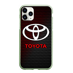 Чехол iPhone 11 Pro матовый TOYOTA ТОЙОТА, цвет: 3D-салатовый