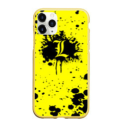 Чехол iPhone 11 Pro матовый Death Note, цвет: 3D-желтый
