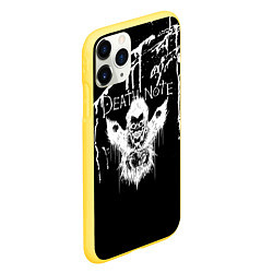 Чехол iPhone 11 Pro матовый Death Note, цвет: 3D-желтый — фото 2