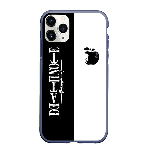 Чехол iPhone 11 Pro матовый Death Note / 3D-Серый – фото 1