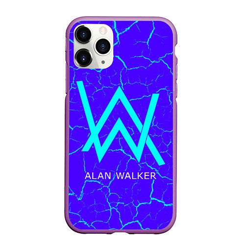 Чехол iPhone 11 Pro матовый ALAN WALKER АЛАН УОКЕР / 3D-Фиолетовый – фото 1