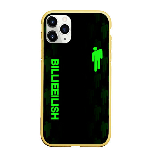 Чехол iPhone 11 Pro матовый BILLIE EILISH / 3D-Желтый – фото 1