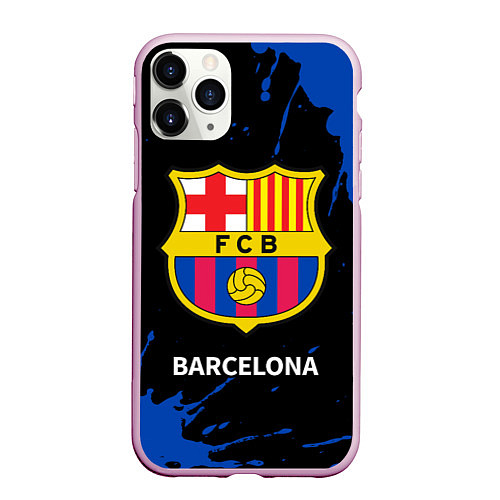 Чехол iPhone 11 Pro матовый BARCELONA БАРСЕЛОНА / 3D-Розовый – фото 1