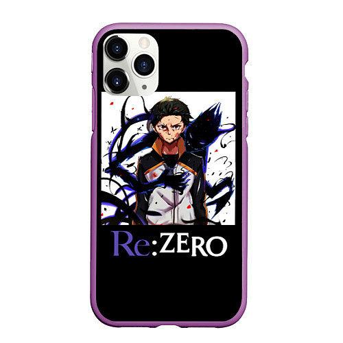 Чехол iPhone 11 Pro матовый Re zero / 3D-Фиолетовый – фото 1