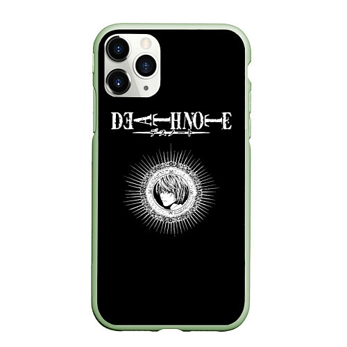 Чехол iPhone 11 Pro матовый Death Note / 3D-Салатовый – фото 1