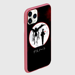 Чехол iPhone 11 Pro матовый Death Note, цвет: 3D-малиновый — фото 2