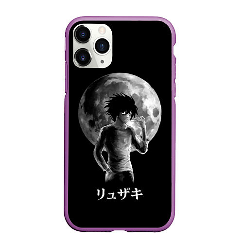 Чехол iPhone 11 Pro матовый Death Note / 3D-Фиолетовый – фото 1