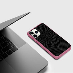 Чехол iPhone 11 Pro матовый BRING ME THE HORIZON, цвет: 3D-малиновый — фото 2