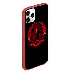 Чехол iPhone 11 Pro матовый Death Note, цвет: 3D-красный — фото 2