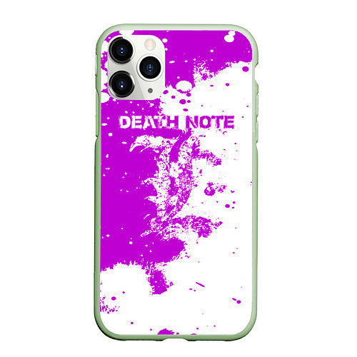 Чехол iPhone 11 Pro матовый Death Note / 3D-Салатовый – фото 1