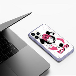 Чехол iPhone 11 Pro матовый Hunter x Hunter, Hisoka, цвет: 3D-светло-сиреневый — фото 2