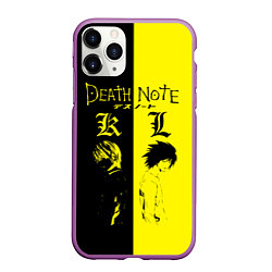 Чехол iPhone 11 Pro матовый Death Note, цвет: 3D-фиолетовый