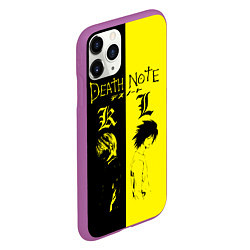 Чехол iPhone 11 Pro матовый Death Note, цвет: 3D-фиолетовый — фото 2