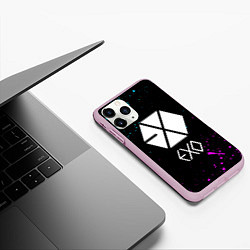 Чехол iPhone 11 Pro матовый EXO BAND, цвет: 3D-розовый — фото 2