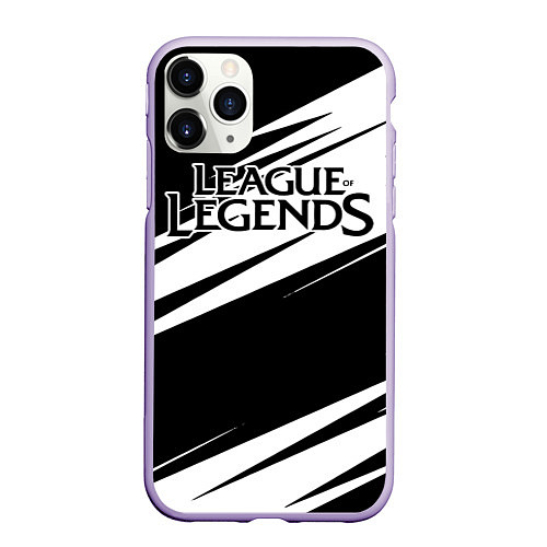 Чехол iPhone 11 Pro матовый League of Legends / 3D-Светло-сиреневый – фото 1