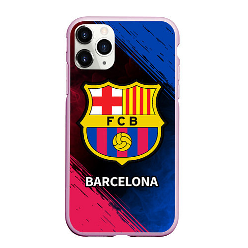 Чехол iPhone 11 Pro матовый BARCELONA БАРСЕЛОНА / 3D-Розовый – фото 1