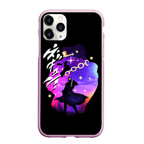 Чехол iPhone 11 Pro матовый JoJo’s Bizarre Adventure / 3D-Розовый – фото 1